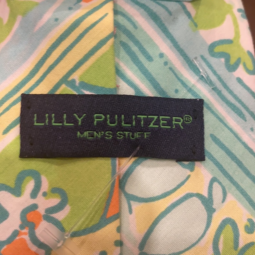 Lilly Pulitzer UNISEX SPRING floral print ties handmade via palm beach ATTIRE - Picture 13 of 16